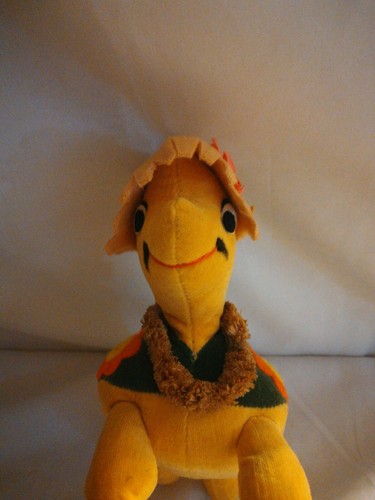 Vintage dream pets sawdust stuffed honolulu harry turtle Japan Dakin w tag!