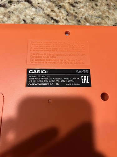 Casio SA-76 Mini 44-Key Portable Keyboard