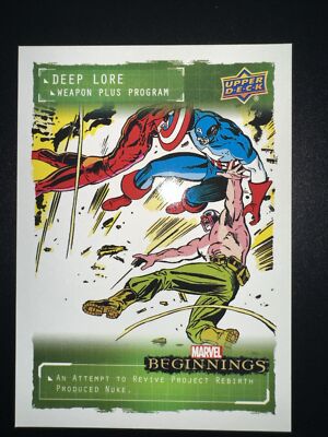 2022 Upper Deck Marvel Beginnings Vol 2 Series 1 Deep Lore DLWP9 Nuke