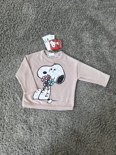 ZARA SNOOPY PEANUTS スウェットシャツ　裏起毛 SNOOPY PEANUTS™ PATCH SWEATSHIRT - Oyster-white | ZARA