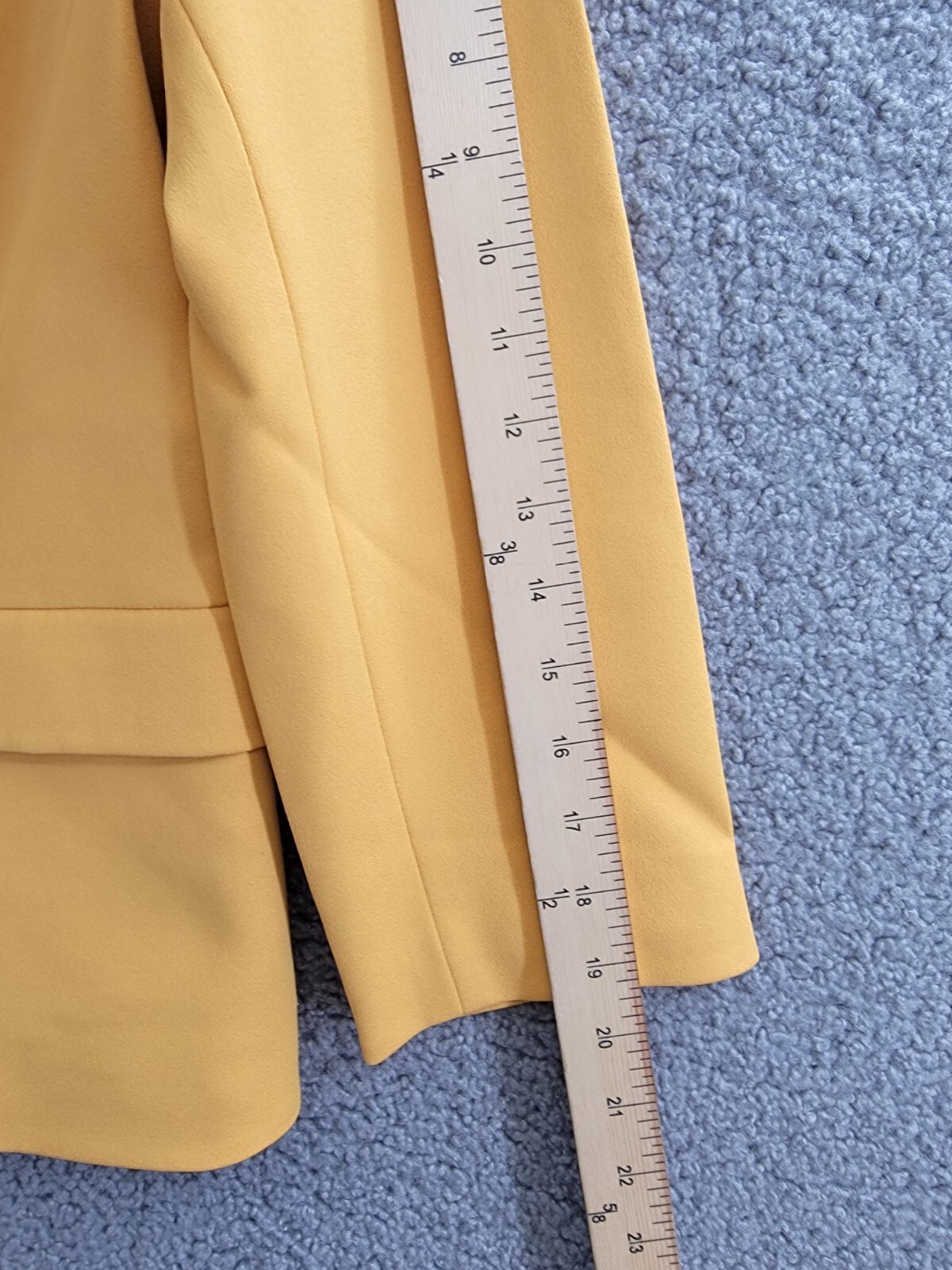 Kasper Collarless Open-Front Long-Sleeve Jacket Women's S Golden Signature Solid - Picture 5 of 16