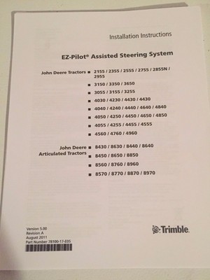 trimble ez pilot platform kit 78100-17 2x55 3x50 3x55 4x30 4x40 4x50 4x55 4x60