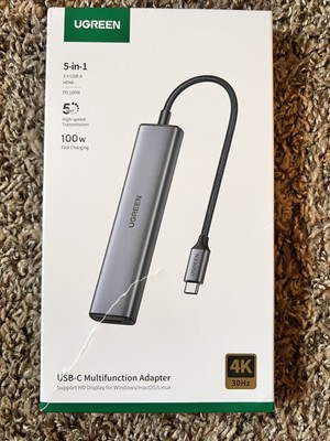 UGREEN 5 in 1 USB-C Multifunction Adapter Hub with 4K Windows/macOS/Linux