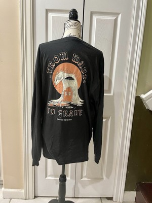 LONG SLEEVE 100%COTTON CHOMP  T-SHIRT FROM WAVE TO GRAVE TO SHRED TIL YOUR DEAD