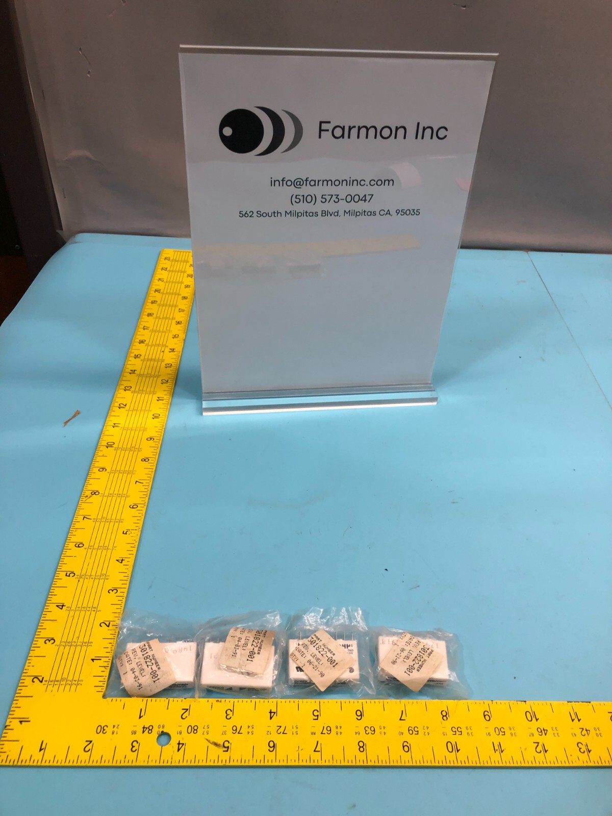 LOT OF 4 FSI 301822-001 INPUT/OUTPUT MODULE, DC, LR38595, 164870