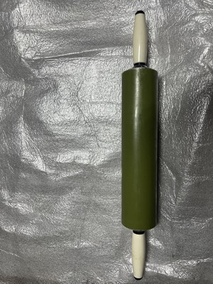 Vintage Avocado Green Kitchen Rolling Pin