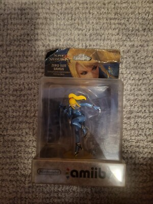 Nintendo Amiibo Super Smash Brothers Zero Suit Samus Figure