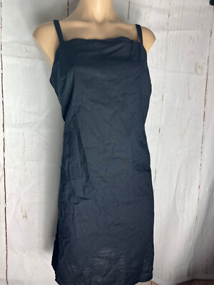 BNWT Ladies Size 18 Anko Brand Smart Black Pure Cotton Summer A-Line Dress