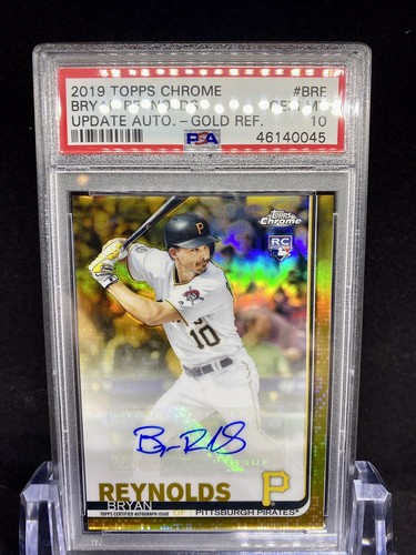 MLB 1st BRYAN REYNOLDS　ゴールドref auto 2019 Topps Chrome Bryan Reynolds Rookie Auto Gold Refractor
