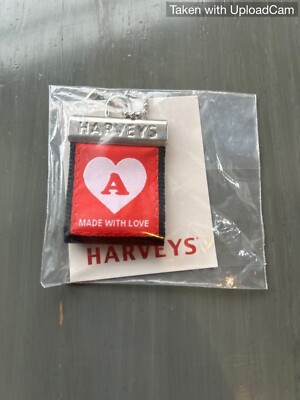 NEW Harvey's Legacy Inital Hangtag Letter ''A'' Harveys Hang Tag