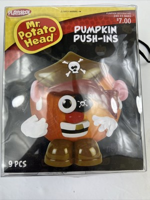 NEW Playskool MR. POTATO HEAD PUMPKIN PUSH-INS Halloween PIRATE 9 Pcs. New