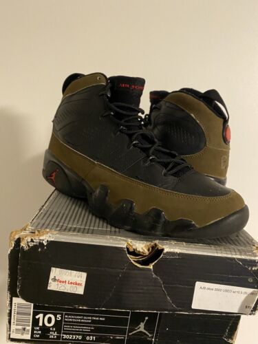 Jordan 9 Retro Olive 2002 302370-031 Size 10.5 | eBay Jordan 9 Retro Olive 2002 302370-031 Size 10.5 | eBay