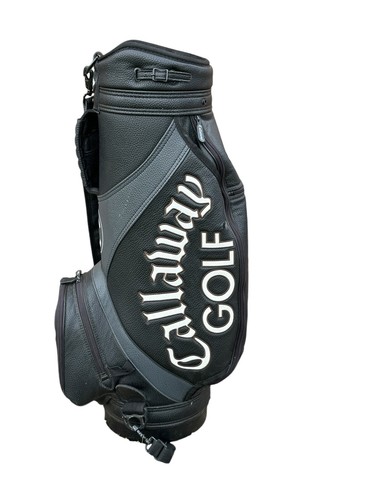 dn1 Callaway GOLF BAG オールレザー 黒 Callaway Golf Big Bertha Black Staff Bag with Rain Hood