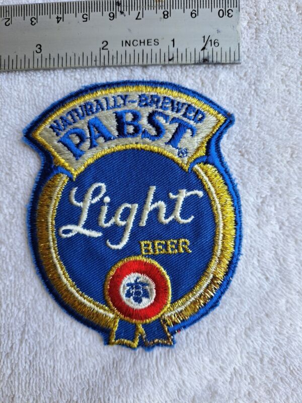 Naturally Brewed Pabst Light Beer, Embroidered Patch