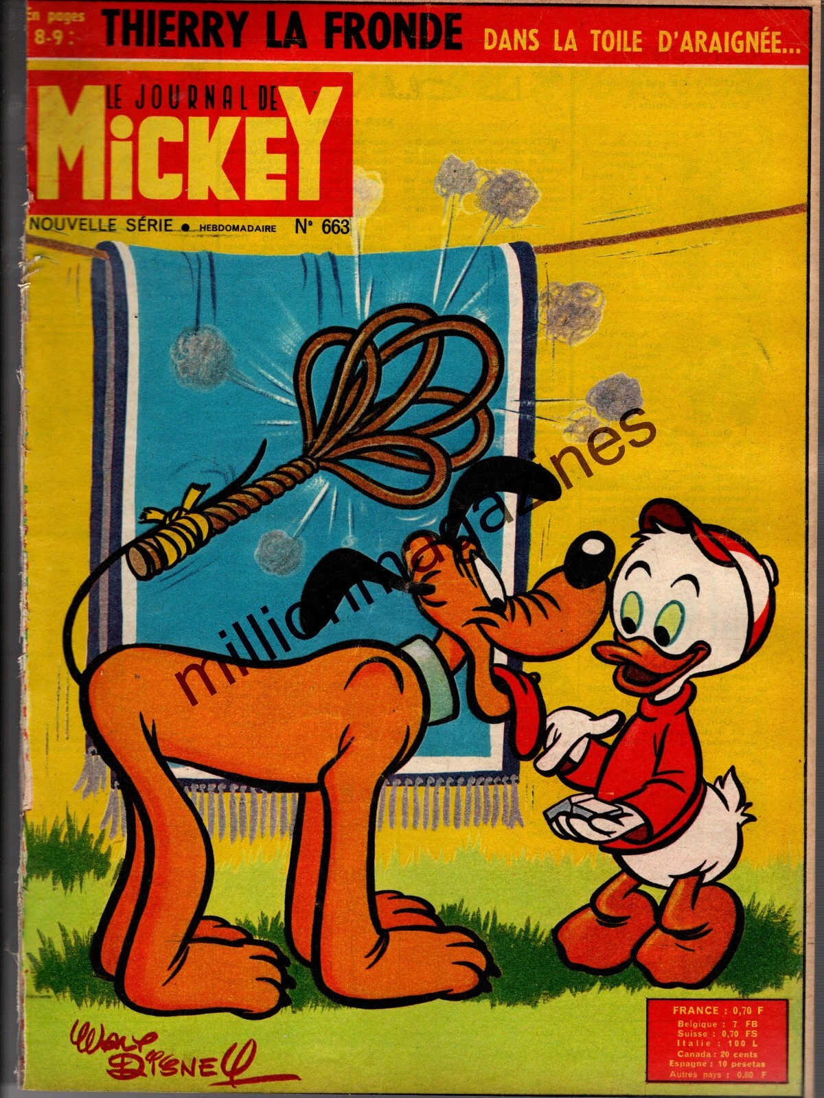 mickey magazine（ドナルド） 1965 Journal de Mickey Comic Magazine #678 - Zorro; Pluto