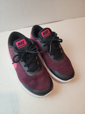 Nike Womens Sz 6.5W Flex Experience RN 7 Black/ Pink Running Shoes Sneakers