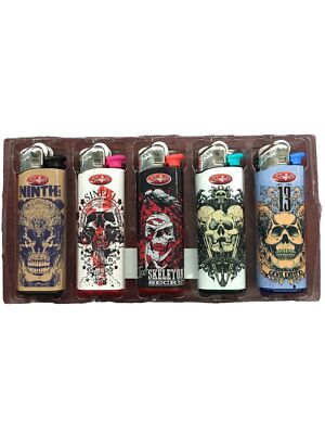 Vintage Skulls Lighters Scripto - 5pcs