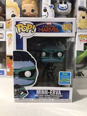 Funko Pop Captain Marvel Minn-Erva 487 2019 Summer Convention Limited Edition