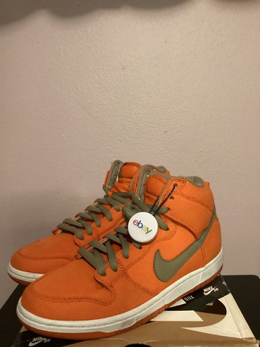 バスケ用バッグ NIKE DUNK HIGH PRO SB urban orange Nike MEN'S Dunk High Pro SB Urban Orange Bamboo White SIZE 9