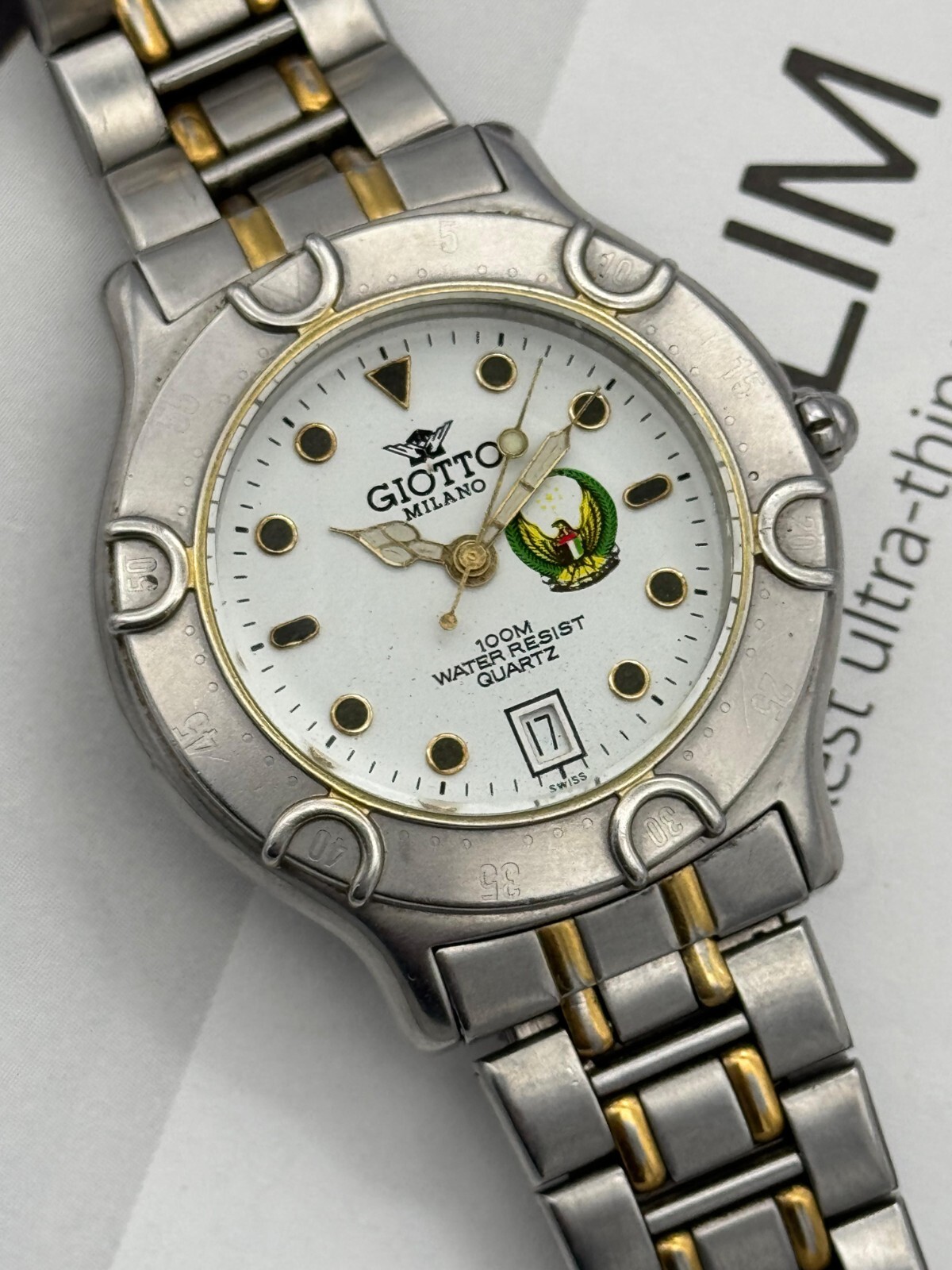 Vintage Giotto Milano Diver Uae Eagle Logo Quartz Watch | eBay Vintage Giotto Milano Diver Uae Eagle Logo Quartz Watch | eBay