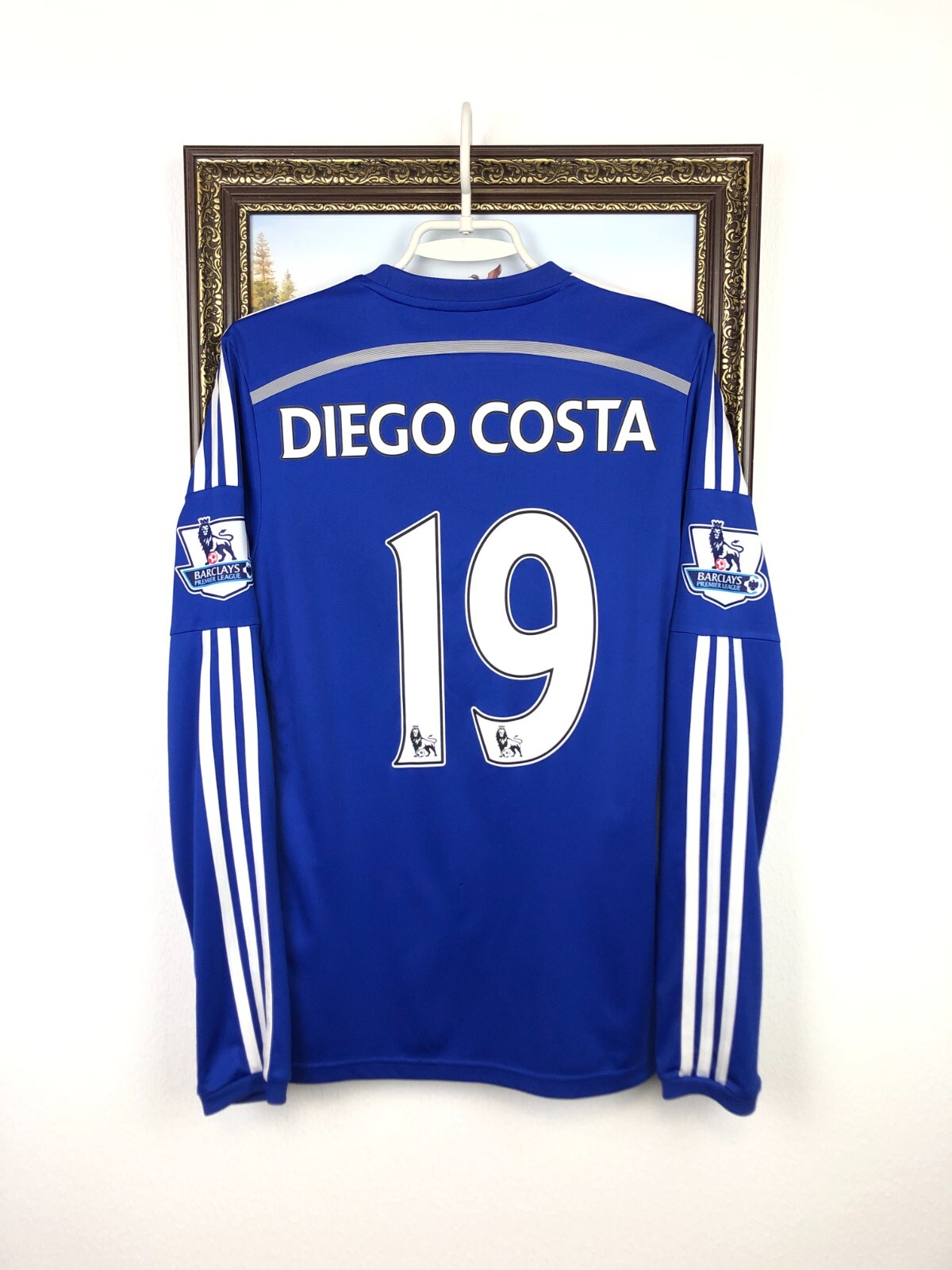Chelsea football shirt 2014 #19 Costa Soccer Long Sleeve