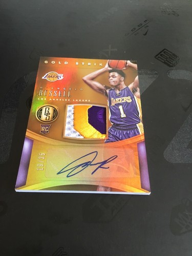 2015/16 PANINI GOLD STANDARD D'ANGELO RUSSELL GOLD STRIKE PATCH AUTO RC (19/25)