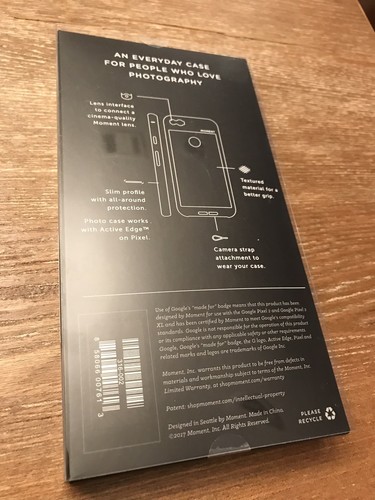 New Moment 18mm Wide Angle Lens V2 with Pixel 2 XL case