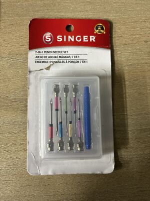 Singer 7-in-1 Interchangeable Fine Punch Needle Set 01793 New