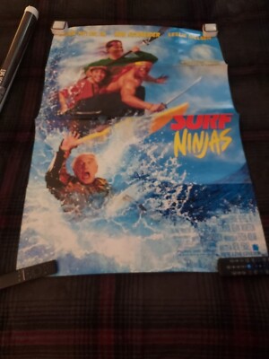 OG 1993~Surf Ninjas~Movie Poster 27'' X 40'' Folded Poster 