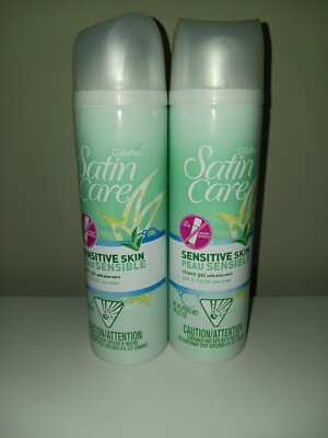 Gillette Satin Care Shave Gel SENSITIVE SKIN 7 OZ BUNDLE OF 2