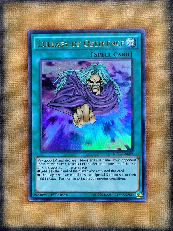 Yugioh Lullaby of Obedience DPRP-EN009 Ultra Rare 1st Ed NM | eBay