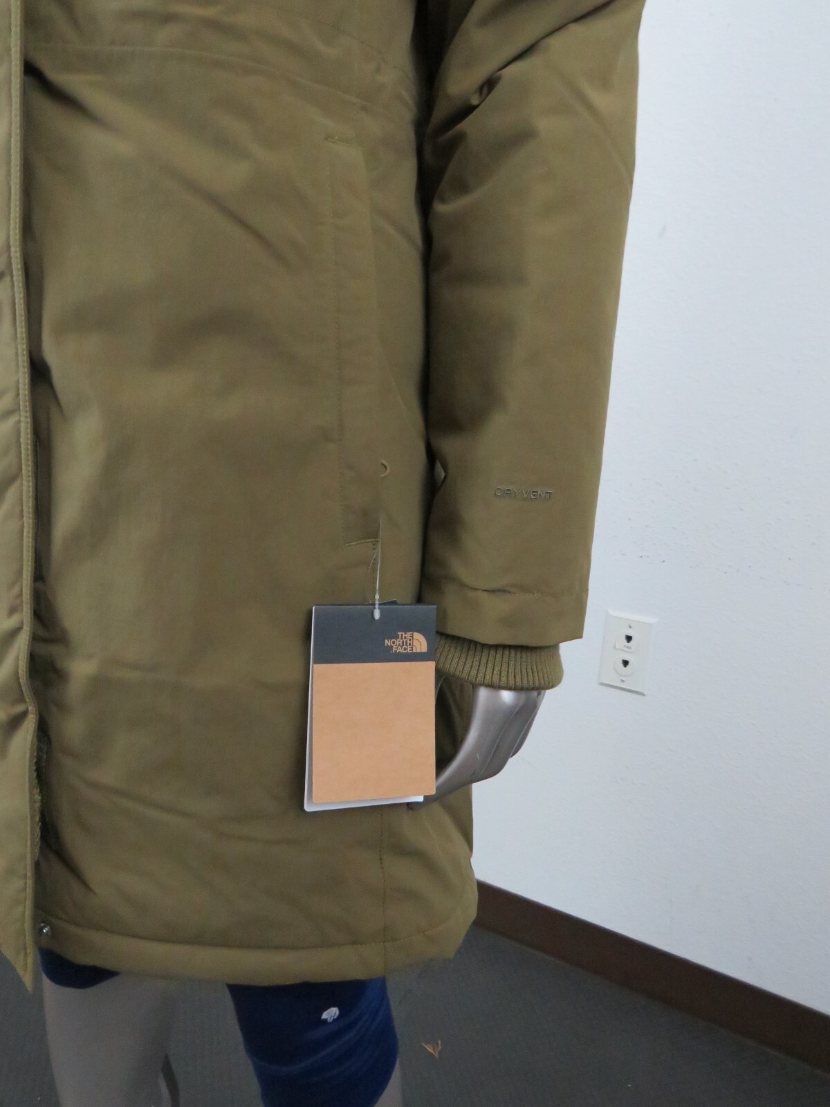 Pre-owned The North Face Womens  Arctic Parka 2 Down Waterproof Warm Winter Jacket - Olive In Military Olive Green