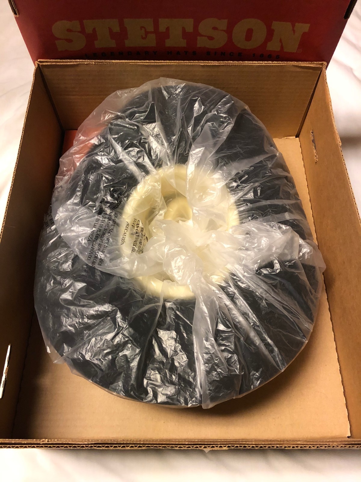 Stetson Sierra Black Cowboy Hat Size 6-3/4 4 Inch Brim Brand New in Original Box