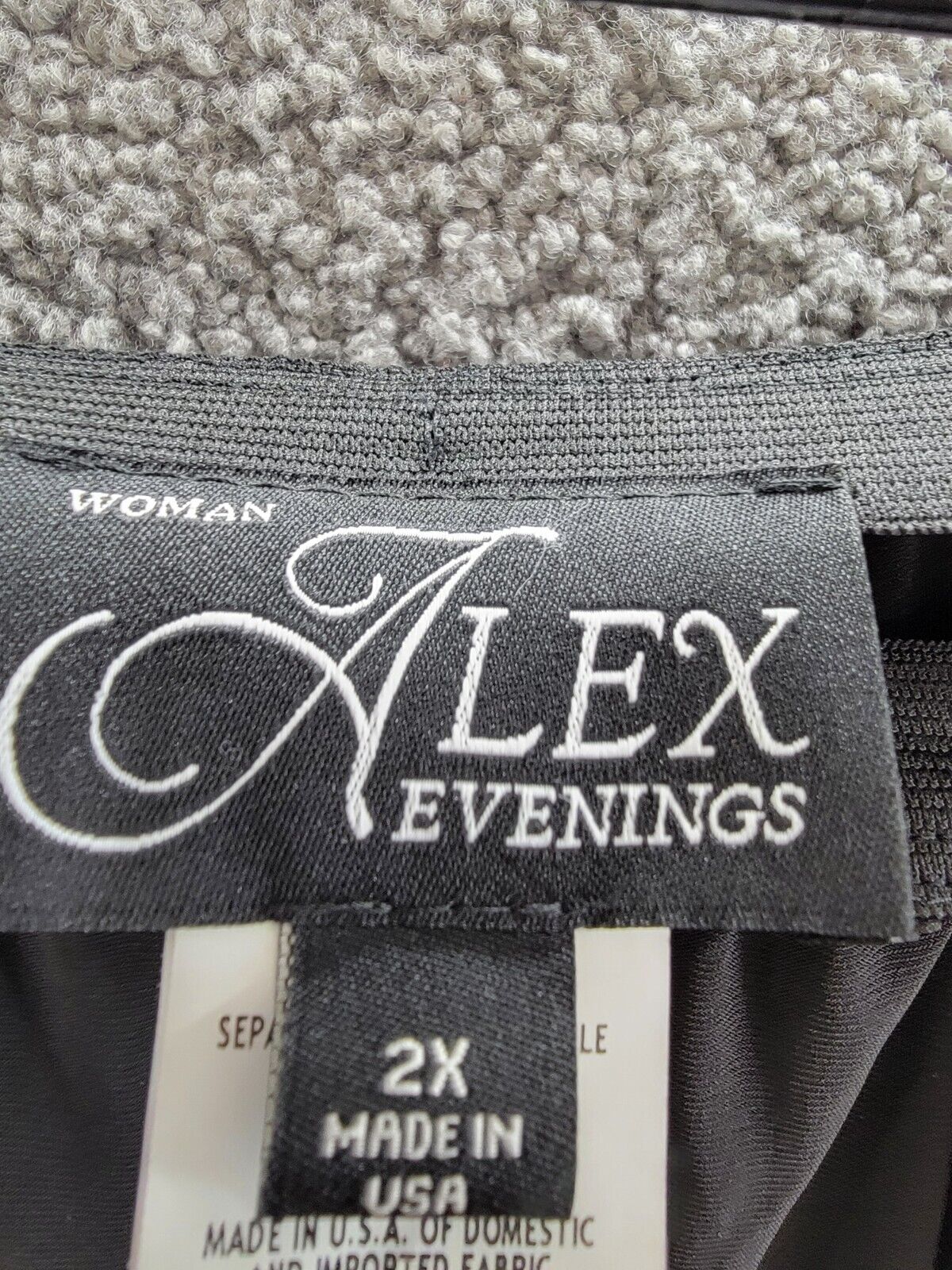 Alex Evenings Plus Size Matte Jersey Straight Leg Pants Women's 2X Black Pull On - Picture 15 of 16
