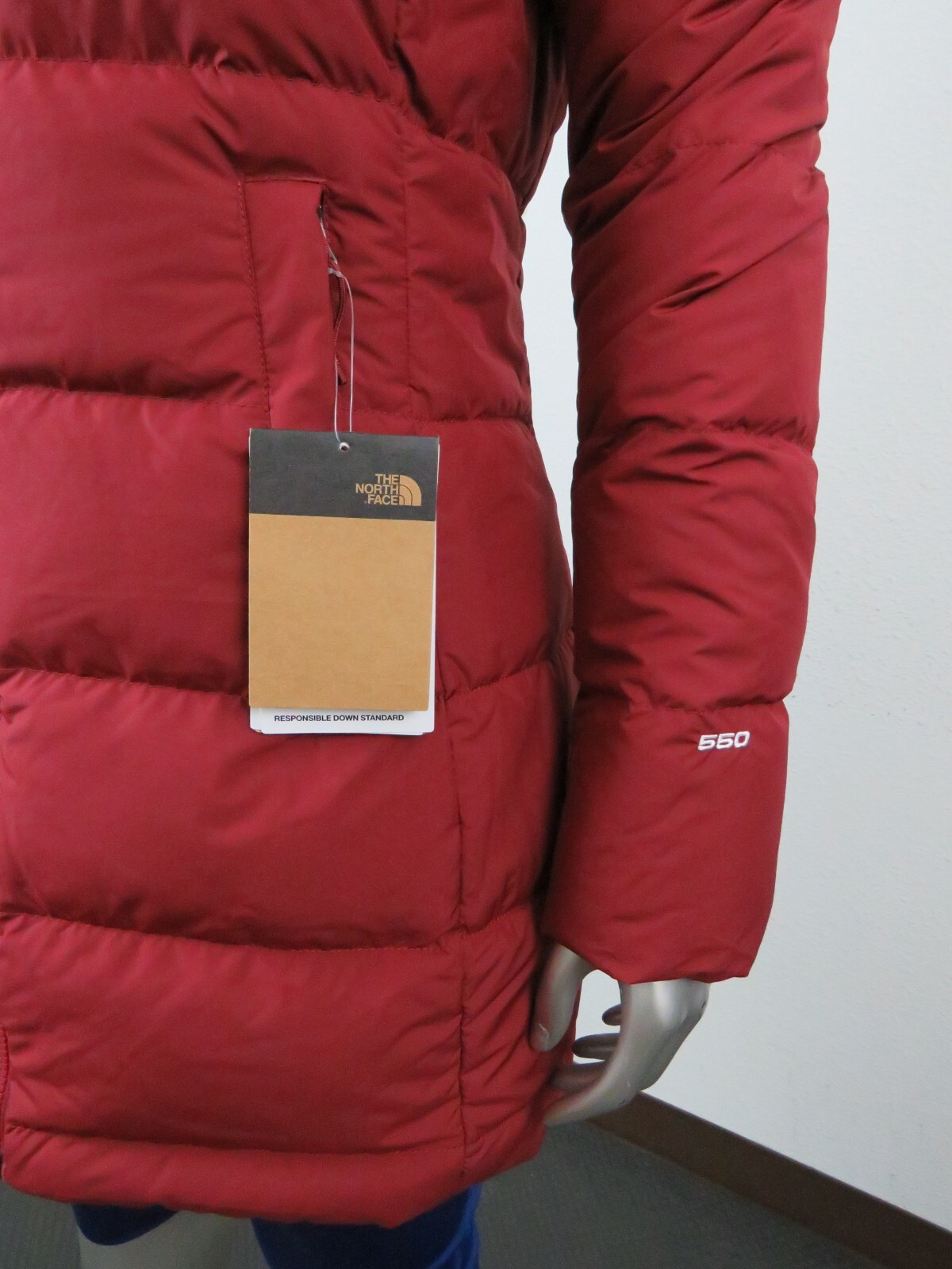 Pre-owned The North Face Womens  Gotham Mid Parka 550-down Winter Jacket Hooded - Cordovan
