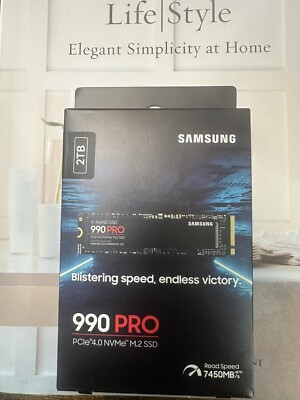 Samsung 990 PRO 2TB NVMe PCIe 4.0 M.2 Internal SSD