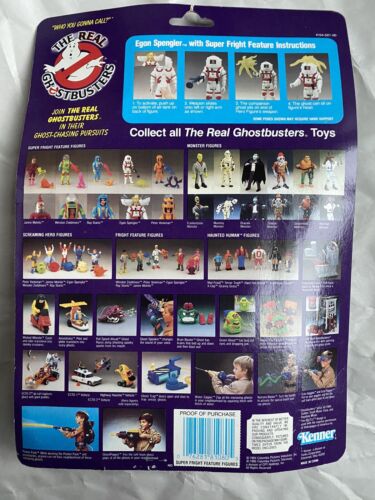 ::1986 Kenner Real Ghostbusters SUPER FRIGHT FEATURES EGON SPENGLER & SLIMY SPIDER