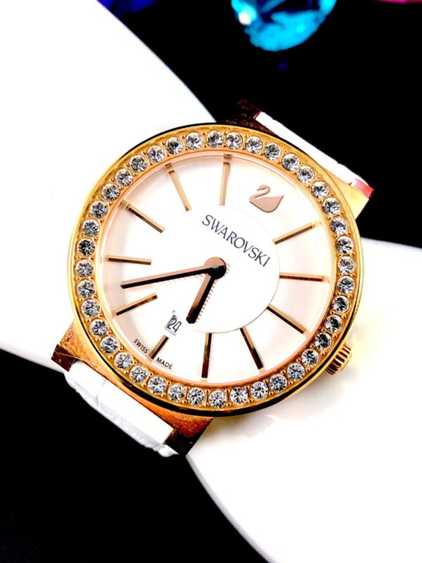 DAZZLING SWAROVSKI ROSE GOLD PVD CITRA SPHERE 38MM PAVE