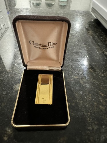 Vintage CHRISTIAN DIOR Paris-New York Gold Brushed Tone Vintage CHRISTIAN DIOR Paris-New York Gold Brushed Tone