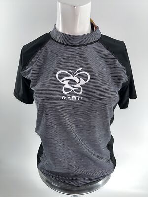 The Realm Top Size Large Top Black,white Strips.