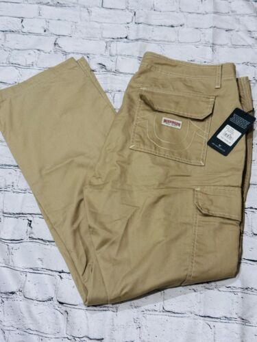 True Religion Men Pants Size 32 Travertine Tan Baggy Cargo