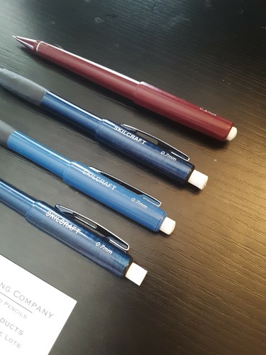 Skilcraft Mechanical 4 Pencil lot- x3 0.7mm x1 0.5mm