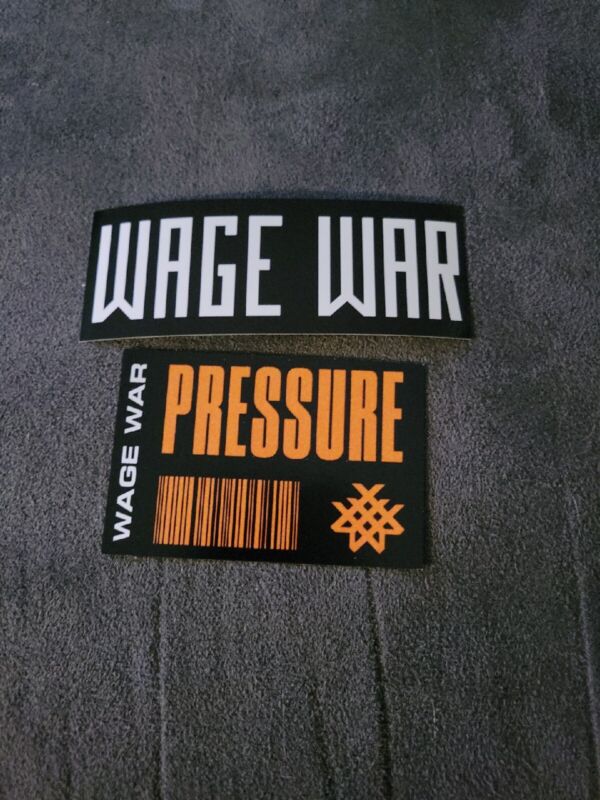 Wage War Stickers, Pack Of 2