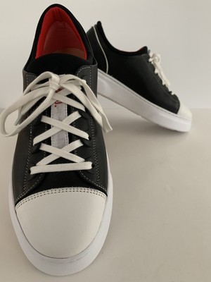 Samuel Hubbard Women's 8.5M ''Hubbard Flight Solo'' Sneaker Black Leather 2998