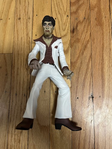 SCARFACE TONY MONTANA 未開封フィギュア ３点セット Amazon.com: Scarface Tony Montana White Suit 7