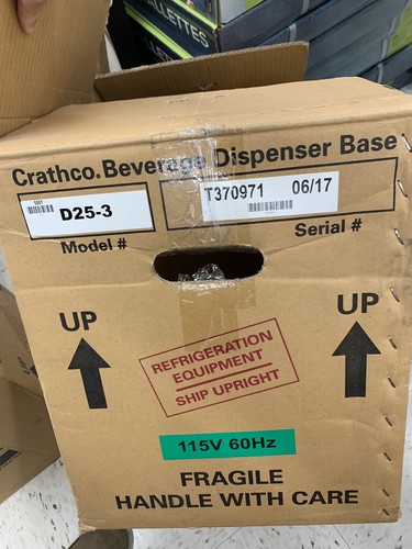 Crathco D25-3 Classic Bubbler Stainless Steel Refrigerated Beverage Dispenser