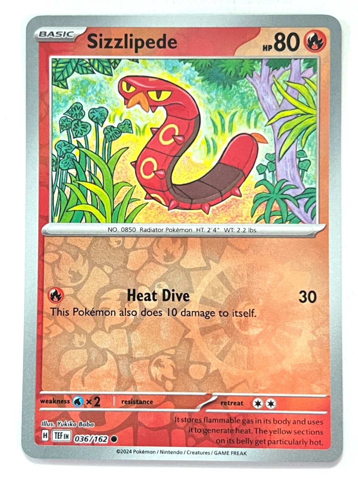 Sizzlipede 036/162 Reverse Holo Common - Temporal Forces Sizzlipede 036/162 Reverse Holo Common - Temporal Forces