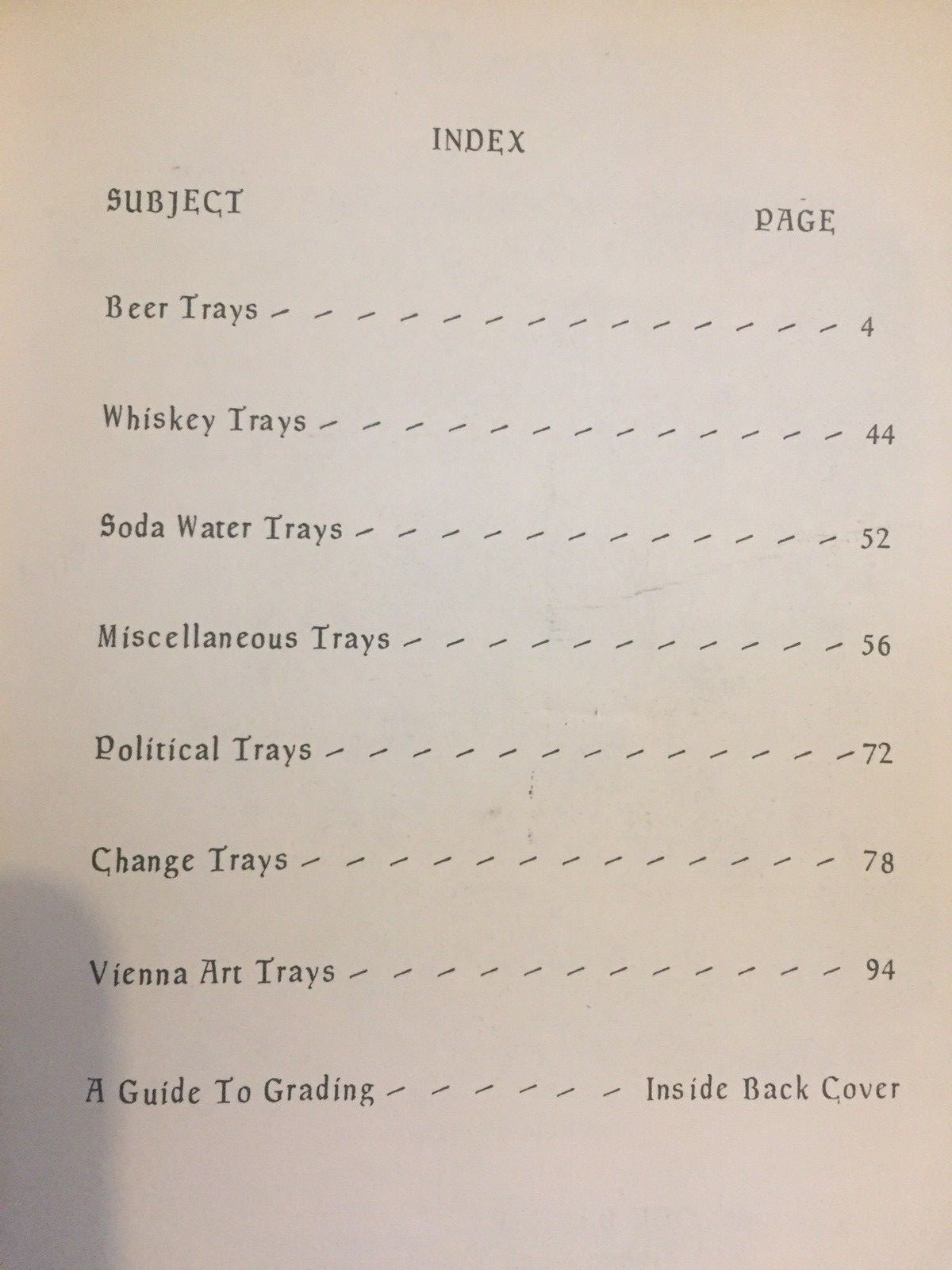 Advertising Trays Identification Collectors Guide Book Softback