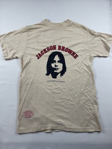 Vintage 70s Jackson Browne Los Angeles CA T-Shirt Proceeds