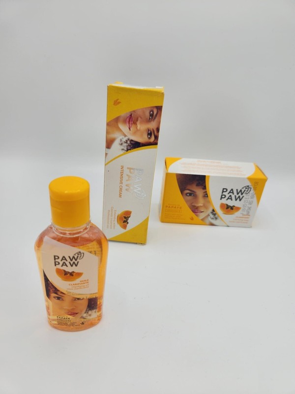 Pawpaw Savon, Clarifiant, Anti TacheÂ  180g,Creme Et Huile 1x